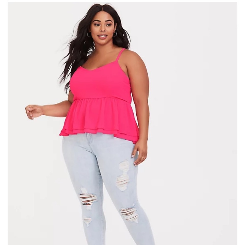 Hot Pink Crop Peplum 😽